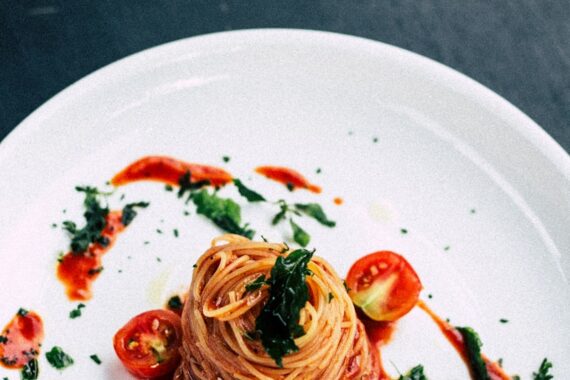pasta in tomato sauce